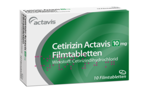 Cetirizin Actavis 10 mg Filmtabletten 10ST, A-Nr.: 3511913 - 01