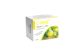 Sie sehen eine Packung C-med® Vitamin C + Zink Depot-Kapseln, Produktbild: 01 C-med® Vitamin C + Zink Depot-Kapseln, A-Nr.: 3252995 - 01