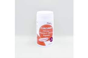 Sie sehen eine Packung Curcumin 250 mg + Vitamin C 100 mg, Produktbild: 01 Curcumin 250 mg + Vitamin C 100 mg, A-Nr.: 4751068 - 01
