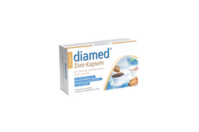 Sie sehen eine Packung diamed® Zimt-Kapseln, Produktbild: 01 diamed® Zimt-Kapseln, A-Nr.: 3150562 - 01