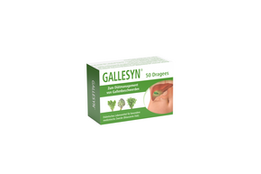 Sie sehen eine Packung GALLESYN® Dragees, Produktbild: 01 GALLESYN® Dragees, A-Nr.: 4356082 - 01