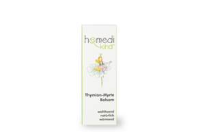 Sie sehen eine Packung homedi-kind® Thymian-Myrte Balsam, Produktbild: 01 homedi-kind® Thymian-Myrte Balsam, A-Nr.: 3897597 - 01