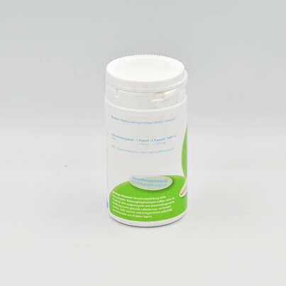 Sie sehen eine Packung MSM 750 mg Methylsulfonylmethan, Produktbild: 03 MSM 750 mg Methylsulfonylmethan, A-Nr.: 5205540 - 03