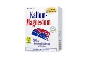 Sie sehen eine Packung Espara Kalium-Magnesium Kapseln 90 Stk., Produktbild: 01 Espara Kalium-Magnesium Kapseln 90 Stk., A-Nr.: 3492423 - 01