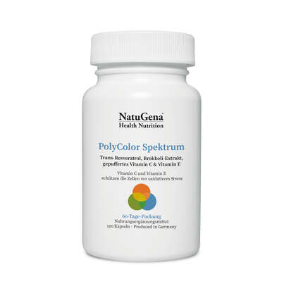 Sie sehen eine Packung PolycolorSpektrum Kapseln, Produktbild: 01 PolycolorSpektrum Kapseln, A-Nr.: 5404386 - 01