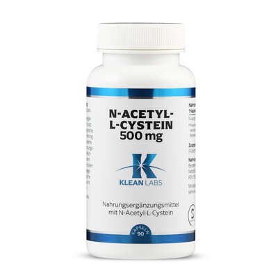 N-Acetyl-L-Cystein 500mg Klean Labs Kapseln, A-Nr.: 5395753 - 01