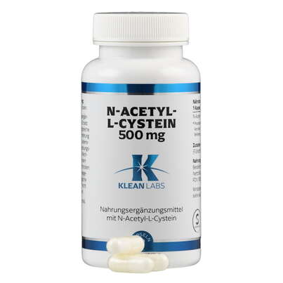 N-Acetyl-L-Cystein 500mg Klean Labs Kapseln, A-Nr.: 5395753 - 04