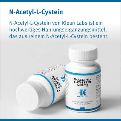 N-Acetyl-L-Cystein 500mg Klean Labs Kapseln, A-Nr.: 5395753 - 06
