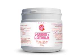 Sie sehen eine Packung L-Arginin+ L-Citrullin Pulver 300 g, Produktbild: 01 L-Arginin+ L-Citrullin Pulver 300 g, A-Nr.: 5446255 - 01