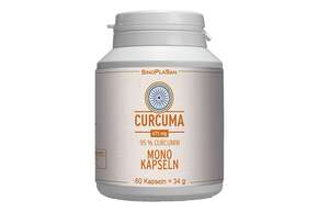 Sie sehen eine Packung Curcuma - 95% Curcumin 60 Kapseln, Produktbild: 01 Curcuma - 95% Curcumin 60 Kapseln, A-Nr.: 4748474 - 01
