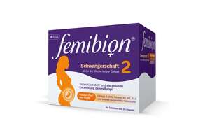 Sie sehen eine Packung Femibion® 2 Schwangerschaft, Produktbild: 01 Femibion® 2 Schwangerschaft, A-Nr.: 5204411 - 01
