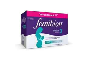 Sie sehen eine Packung Femibion® 3 Stillzeit, Produktbild: 01 Femibion® 3 Stillzeit, A-Nr.: 5725357 - 01