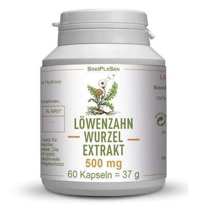 Löwenzahnwurzel-Extrakt 500 mg 60 Kapseln, A-Nr.: 5053343 - 01