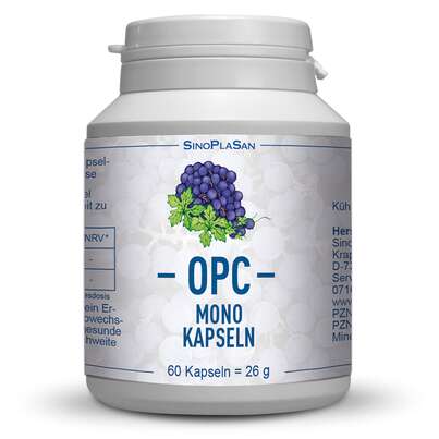 Sie sehen eine Packung OPC MONO 60 Kapseln, Produktbild: 01 OPC MONO 60 Kapseln, A-Nr.: 5226602 - 01