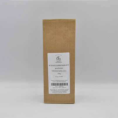 Sie sehen eine Packung Schafgarbenkraut geschnitten, Produktbild: 01 Schafgarbenkraut geschnitten, A-Nr.: 4792110 - 01