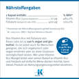 Vitamin B12 / Folsäure Klean Labs Kapseln, A-Nr.: 5598189 - 08