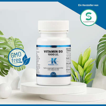 Vitamin D3 1000 i.E. Klean Labs Tabletten, A-Nr.: 5598284 - 05