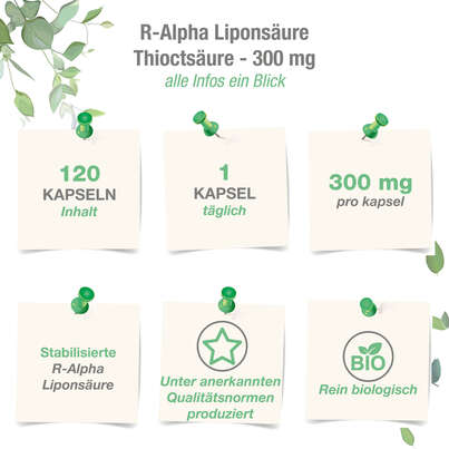 Vitabay R-Alpha Liponsäure 300 mg Kapseln, A-Nr.: 5877699 - 04