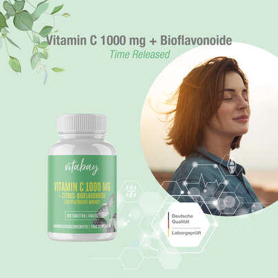 Vitabay Vitamin C 1000 mg + Bioflavonoide Tabletten, A-Nr.: 5877825 - 04