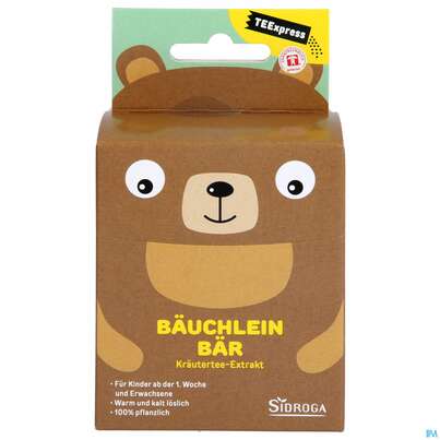 Sie sehen eine Packung Sidroga Tee Teexpress Sofort Löslich Baeuchlein Baer Fenchel-anis-kuemmel Sache 15st, Produktbild: 01 Sidroga Tee Teexpress Sofort Löslich Baeuchlein Baer Fenchel-anis-kuemmel Sache 15st, A-Nr.: 4588958 - 01