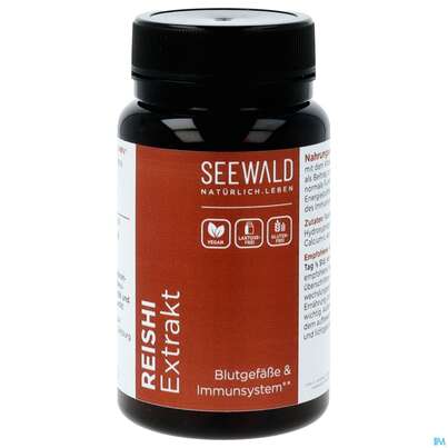 Sie sehen eine Packung Seewald Reishi Extrakt 60 St, Produktbild: 01 Seewald Reishi Extrakt 60 St, A-Nr.: 4623241 - 01
