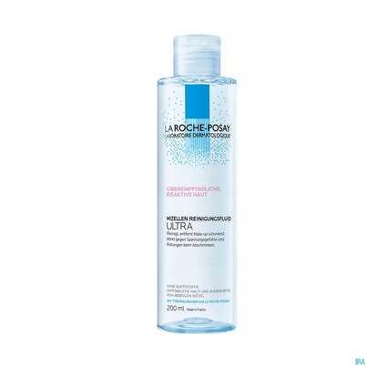 Sie sehen eine Packung La Roche Posay Gesichtsreinigung Mizelle Reaktive Haut 200ml, Produktbild: 02 La Roche Posay Gesichtsreinigung Mizelle Reaktive Haut 200ml, A-Nr.: 4604404 - 02
