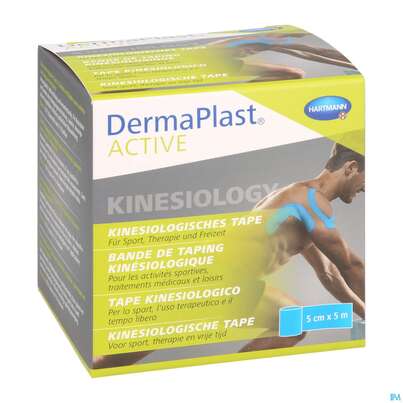 Tape Kinesiologisch Dermaplast Active 5cmx 5m Blau 1st, A-Nr.: 4749114 - 05