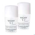 Sie sehen eine Packung Vichy Deo/roll-on Sensitive 2x50m 100ml, Produktbild: 02 Vichy Deo/roll-on Sensitive 2x50m 100ml, A-Nr.: 4736287 - 02