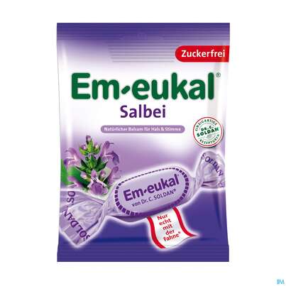 Em-eukal Bonbons Zuckerfrei Salbei 75g, A-Nr.: 3265319 - 02