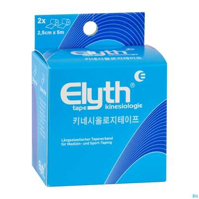 Tape Elyth Kinesiotape-verband 5cmx 5m Blau 1st, A-Nr.: 3267235 - 01