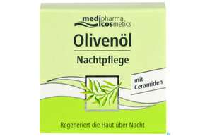 Sie sehen eine Packung Oliven Oel Dr.theiss Nachtpflege 50ml, Produktbild: 01 Oliven Oel Dr.theiss Nachtpflege 50ml, A-Nr.: 3204654 - 01