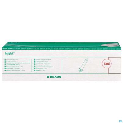 Injektionsspritzen U.zubeh. Einmalspritzen Braun Injekt 5ml 100st, A-Nr.: 2692568 - 01