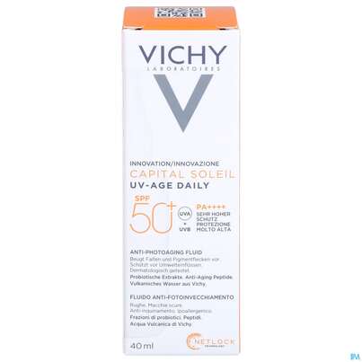 Sonnenprodukte Vichy/capital Soleil Gesichtscreme Uv-age Lsf50+ 40ml, A-Nr.: 5360950 - 06