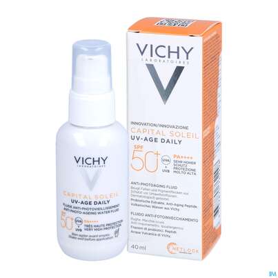 Sonnenprodukte Vichy/capital Soleil Gesichtscreme Uv-age Lsf50+ 40ml, A-Nr.: 5360950 - 09