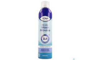 Sie sehen eine Packung Tena Wasch Mousse 400ml, Produktbild: 01 Tena Wasch Mousse 400ml, A-Nr.: 3120638 - 01
