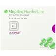 Sie sehen eine Packung Wundverband Mepilex Silikon Border/flex/lite 7,5x 7,5cm 5st, Produktbild: 01 Wundverband Mepilex Silikon Border/flex/lite 7,5x 7,5cm 5st, A-Nr.: 3067849 - 01