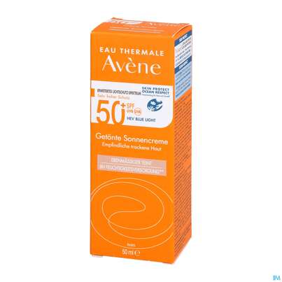 Sie sehen eine Packung Avène Getönte Sonnencreme Spf 50+ 50ml, Produktbild: 07 Avène Getönte Sonnencreme Spf 50+ 50ml, A-Nr.: 5598953 - 07