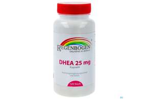 Sie sehen eine Packung Dhea Kapseln 25mg -regenbogen Apo 120st, Produktbild: 01 Dhea Kapseln 25mg -regenbogen Apo 120st, A-Nr.: 5321542 - 01