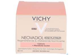 Sie sehen eine Packung Vichy Neovadiol Rose Platinum Nacht 50ml, Produktbild: 01 Vichy Neovadiol Rose Platinum Nacht 50ml, A-Nr.: 5182135 - 01