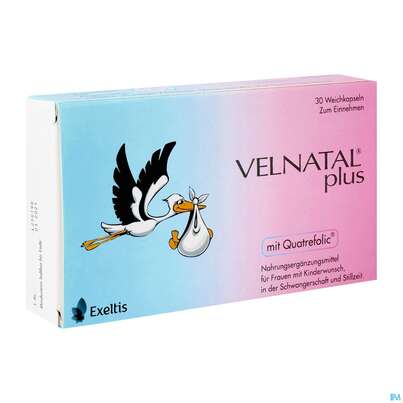Velnatal Plusic Weichgelantinekapseln +quatrefolic 30st, A-Nr.: 5215107 - 02
