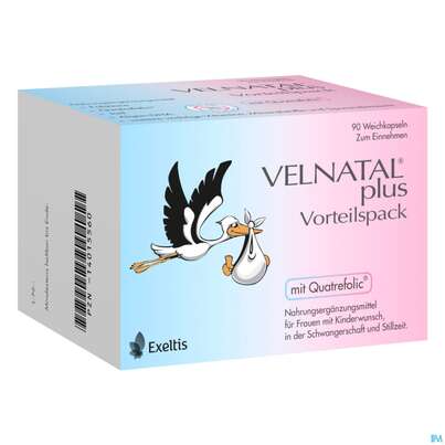 Velnatal Plusic Weichgelantinekapseln +quatrefolic 90st, A-Nr.: 5215484 - 01