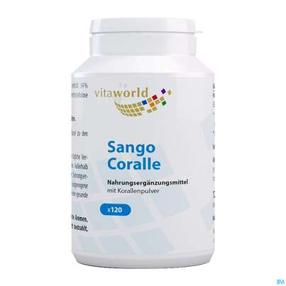 Sie sehen eine Packung Sango Coralle 500mg Kapseln 120st, Produktbild: 01 Sango Coralle 500mg Kapseln 120st, A-Nr.: 4846113 - 01