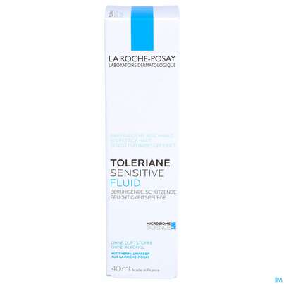 Sie sehen eine Packung La Roche Posay Gesichtspflege Toleriane/sensitive Fluide 40ml, Produktbild: 01 La Roche Posay Gesichtspflege Toleriane/sensitive Fluide 40ml, A-Nr.: 5063086 - 01