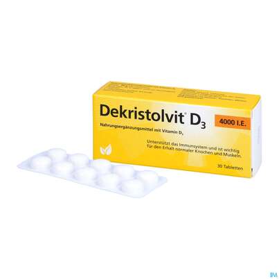 Dekristolvit D3 4000ie Tabl 30st, A-Nr.: 4324231 - 06