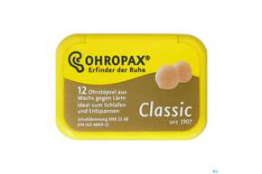 Ohrenschutz Ohropax Classic Ohrstoepsel Wachs Ger 12st, A-Nr.: 5024287 - 01