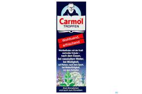 Sie sehen eine Packung Carmol Tropfen 40ml, Produktbild: 01 Carmol Tropfen 40ml, A-Nr.: 5005775 - 01