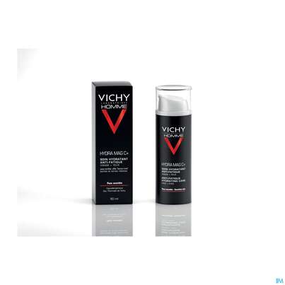 Sie sehen eine Packung Vichy Homme Hydra Mag C+ 50ml, Produktbild: 05 Vichy Homme Hydra Mag C+ 50ml, A-Nr.: 3828136 - 05