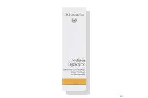 Sie sehen eine Packung Dr. Hauschka Melissen Tagescreme 30ml, Produktbild: 01 Dr. Hauschka Melissen Tagescreme 30ml, A-Nr.: 3830386 - 01