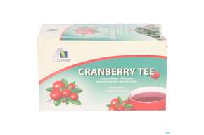 Sie sehen eine Packung Cranberry Tee Filterbeutel -avi 20st, Produktbild: 01 Cranberry Tee Filterbeutel -avi 20st, A-Nr.: 3831204 - 01