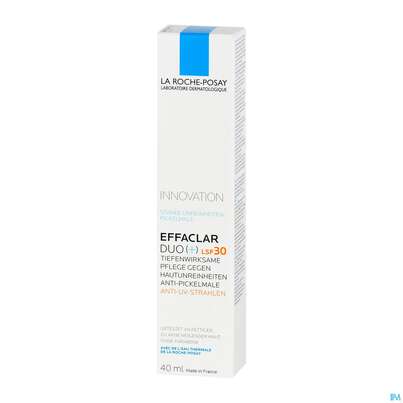 Sie sehen eine Packung La Roche Posay Akne/mischhaut Effaclar Duo+ Lsf30 40ml, Produktbild: 07 La Roche Posay Akne/mischhaut Effaclar Duo+ Lsf30 40ml, A-Nr.: 4064646 - 07